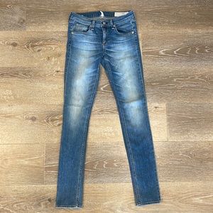 Rag and Bone Low-Rise Skinny Jeans (Size 26)